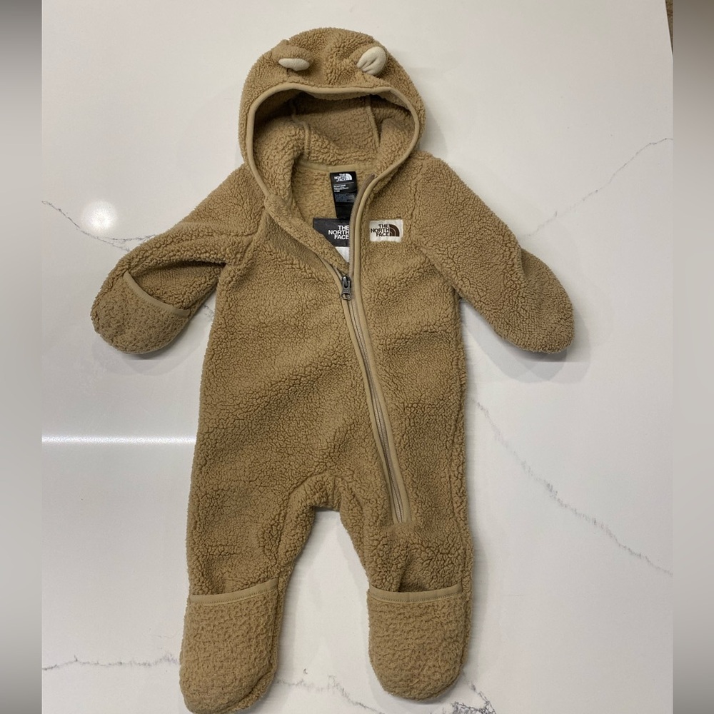 Baby The North Face Bear One Piece Snow Suit Size 3-6 months